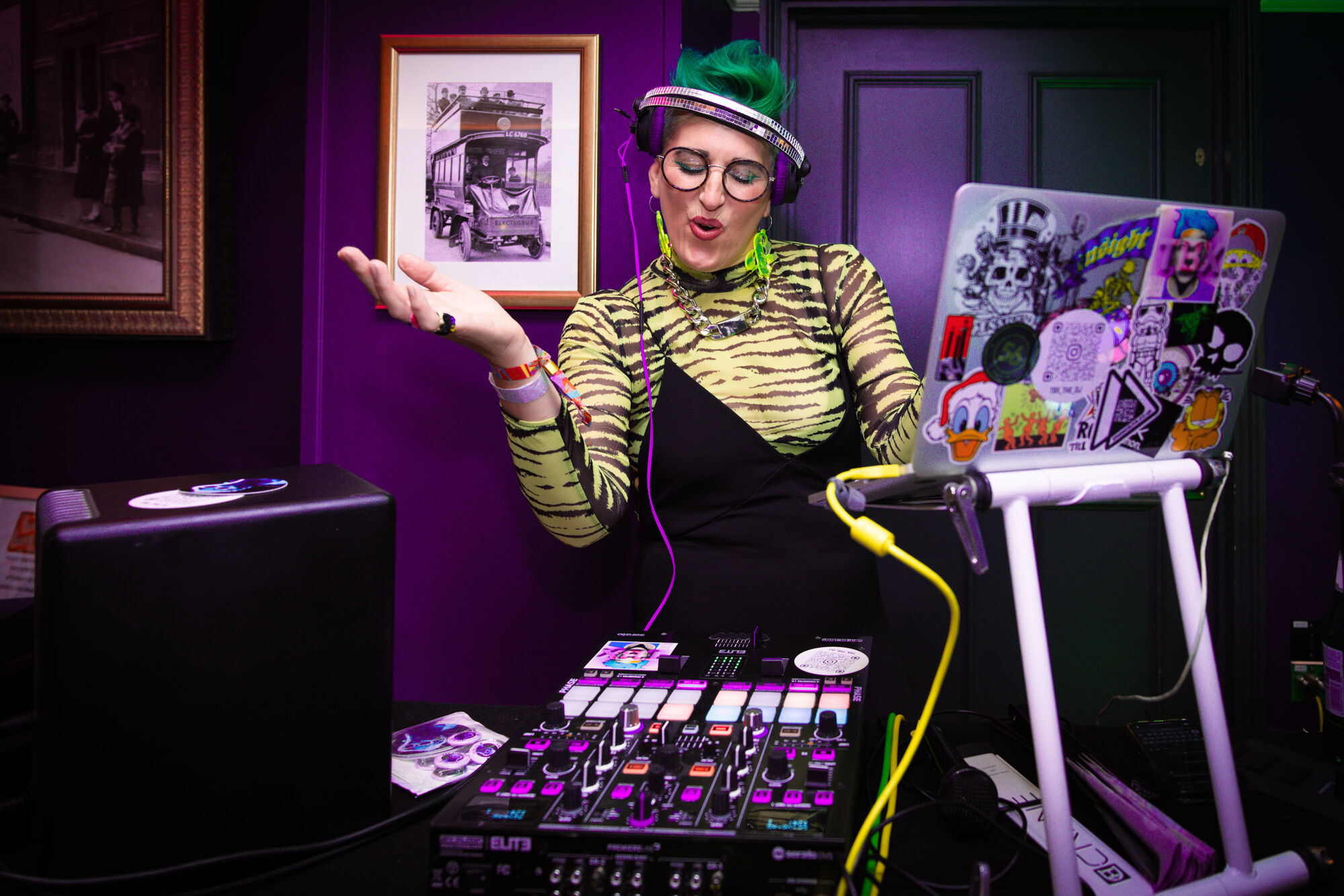 DJ TBX behind the decks
